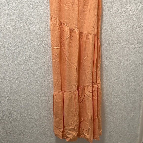Abercrombie & Fitch Orange Tiered Maxi Dress - Picture 3 of 5